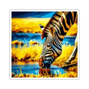 "Zebra Beauty" Die-Cut Stickers