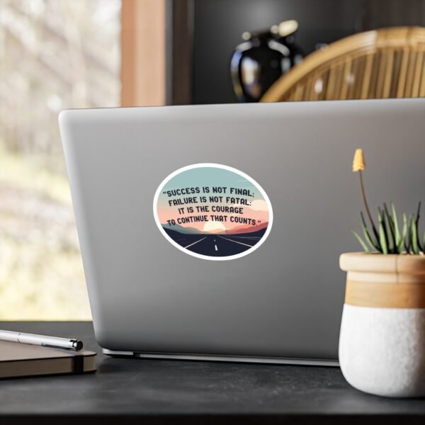'Success, Failure, Continue Vinyl Kiss-Cut Sticker - Image 11
