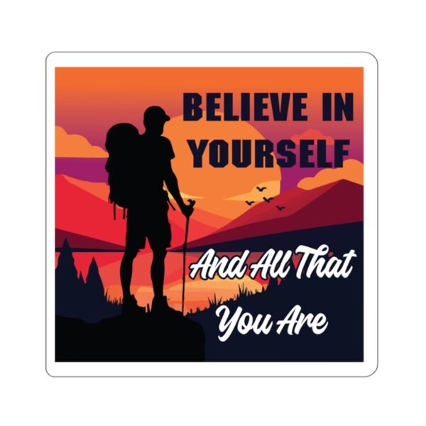 "Believe in Yourself" Die-Cut Stickers - Image 4