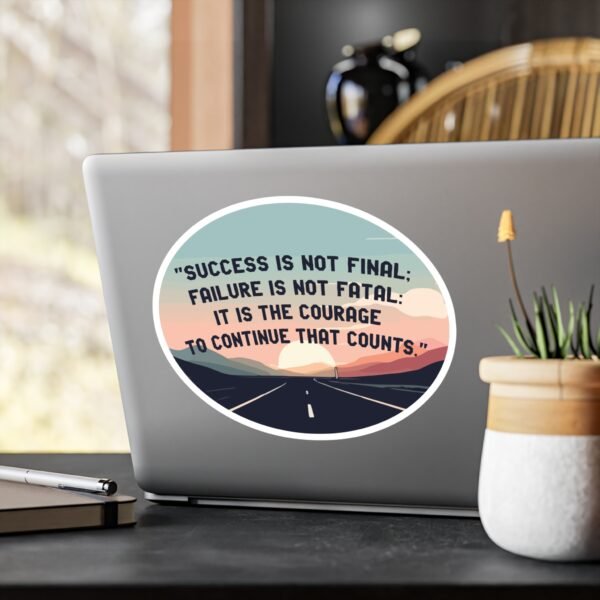 'Success, Failure, Continue Vinyl Kiss-Cut Sticker - Image 17