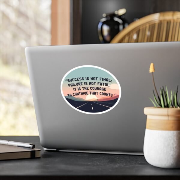 'Success, Failure, Continue Vinyl Kiss-Cut Sticker - Image 14