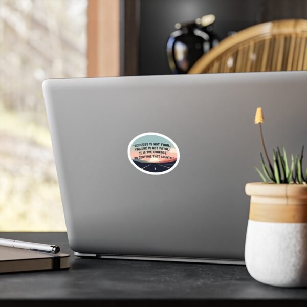 'Success, Failure, Continue Vinyl Kiss-Cut Sticker - Image 8